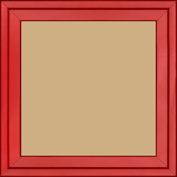 Cadre bois profil plat escalier largeur 3cm couleur rouge ferrari laqué - 70x70