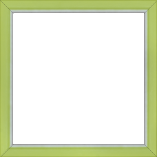 Cadre bois profil incurvé largeur 1.9cm de couleur vert tonique filet intérieur blanchi - 29.7x42