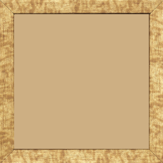 Cadre bois profil plat effet cube largeur 2cm couleur or - 34x46