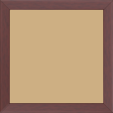 Cadre bois profil plat effet cube largeur 2cm couleur ton bois bordeaux