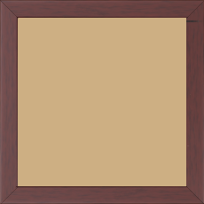 Cadre bois profil plat effet cube largeur 2cm couleur ton bois bordeaux - 18x24