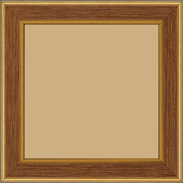Cadre bois profil plat largeur 3.5cm couleur or fond bordeaux filet or - 28x34