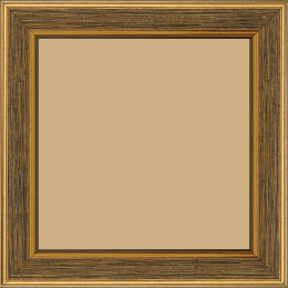 Cadre bois profil plat largeur 3.5cm couleur or fond noir filet or