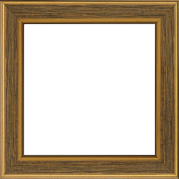 Cadre bois profil plat largeur 3.5cm couleur or fond noir filet or - 42x59.4
