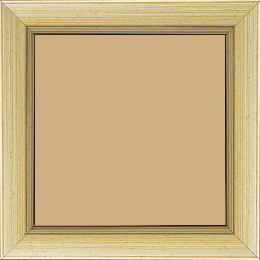 Cadre bois profil plat largeur 3.5cm couleur argent chaud filet argent - 34x46