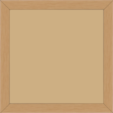 Cadre bois profil plat effet cube largeur 2cm couleur naturel satiné - 59.4x84.1