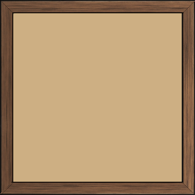 Cadre bois profil plat largeur 1.5cm couleur cuivre foncé