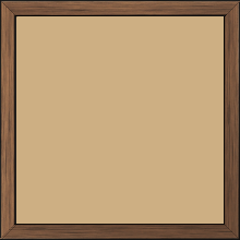 Cadre bois profil plat largeur 1.5cm couleur cuivre foncé - 34x46