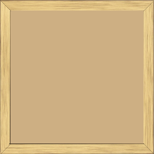 Cadre bois profil plat largeur 1.5cm couleur or - 34x46