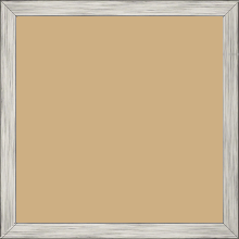 Cadre bois profil plat largeur 1.5cm couleur argent - 28x34