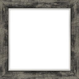 Cadre bois profil plat largeur 3.3cm couleur noir fond argent filet argent - 52x150