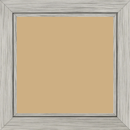 Cadre bois profil plat largeur 3.3cm couleur argent  filet argent - 60x90