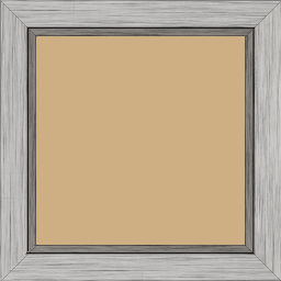 Cadre bois profil plat largeur 3.3cm couleur argent filet plomb - 15x20