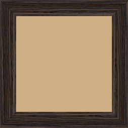 Cadre bois profil inversé largeur 3.2cm sur pin teinté wengué