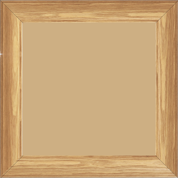 Cadre bois profil inversé largeur 3.2cm sur pin teinté chêne - 29.7x42