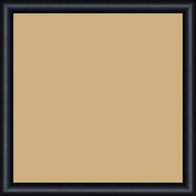 Cadre bois profil demi rond largeur 1.5cm couleur noir mat - 21x29.7