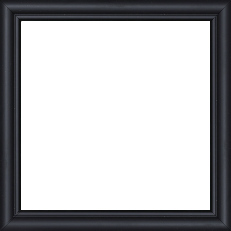 Cadre bois profil arrondi largeur 2.1cm couleur noir mat filet noir - 30x74