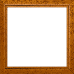 Cadre bois profil bombé largeur 2.4cm couleur marron ton bois satiné filet noir - 80x100