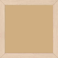 Cadre bois profil plat largeur 2cm décor bois blanc naturel - 59.4x84.1