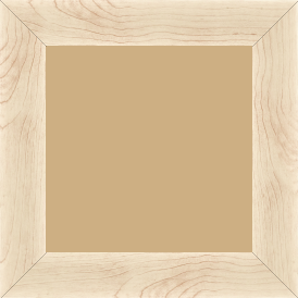 Cadre bois profil plat largeur 4.2cm décor bois blanc naturel