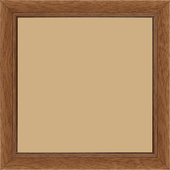 Cadre bois profil plat largeur 2.5cm couleur marron ton bois