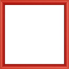 Cadre bois profil demi rond largeur 1.5cm couleur rouge ferrari mat - 34x46