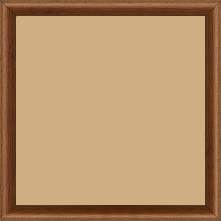 Cadre bois profil demi rond largeur 1.5cm couleur marron ton bois extérieur ébène - 29.7x42