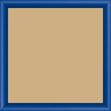 Cadre bois profil demi rond largeur 1.5cm couleur bleu français mat - 28x34