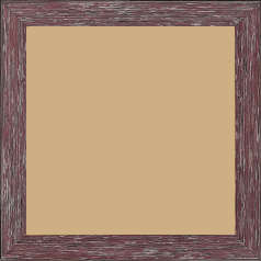Cadre bois profil arrondi en pente plongeant largeur 2.4cm couleur framboise finition veinée, reflet argenté