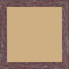 Cadre bois profil arrondi en pente plongeant largeur 2.4cm couleur framboise finition veinée, reflet argenté - 60x60