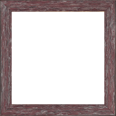 Cadre bois profil arrondi en pente plongeant largeur 2.4cm couleur framboise finition veinée, reflet argenté - 42x59.4