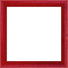 Cadre bois profil arrondi en pente plongeant largeur 2.4cm couleur rouge finition vernis brillant,veine du bois  apparent (pin) , - 50x70