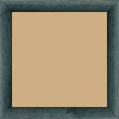 Cadre bois profil arrondi en pente plongeant largeur 2.4cm couleur bleu turquoise foncé finition vernis brillant,veine du bois  apparent (pin) , - 15x21