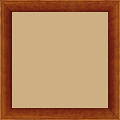 Cadre bois profil arrondi en pente plongeant largeur 2.4cm couleur marron miel finition vernis brillant,veine du bois  apparent (pin) , - 70x100