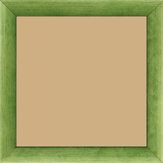 Cadre bois profil arrondi en pente plongeant largeur 2.4cm couleur vert tonique finition vernis brillant,veine du bois  apparent (pin) , - 15x20