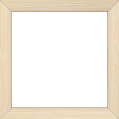 Cadre bois profil arrondi en pente plongeant largeur 2.4cm couleur naturel finition vernis brillant,veine du bois  apparent (pin) , - 33x95