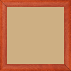 Cadre bois profil arrondi en pente plongeant largeur 2.4cm couleur orange finition vernis brillant,veine du bois  apparent (pin) , - 15x21