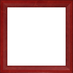 Cadre bois profil arrondi en pente plongeant largeur 2.4cm couleur rouge cerise finition vernis brillant,veine du bois  apparent (pin) , - 61x46