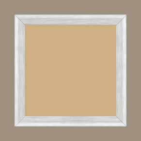 Cadre bois profil incurvé largeur 2.1cm couleur gris effet blanchi - 40x50