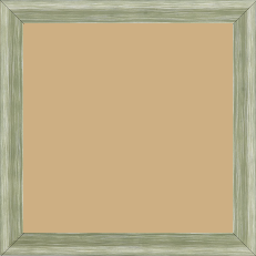 Cadre bois profil incurvé largeur 2.1cm couleur vert amande effet blanchi - 18x24