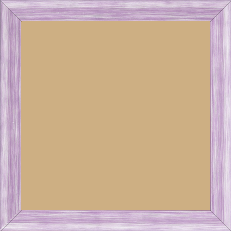 Cadre bois profil incurvé largeur 2.1cm couleur violet effet blanchi