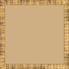 Cadre bois profil plat effet cube largeur 1.6cm couleur or effet cannelé - 20x20