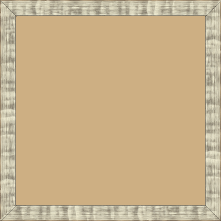 Cadre bois profil plat effet cube largeur 1.6cm couleur argent chaud effet cannelé - 18x24
