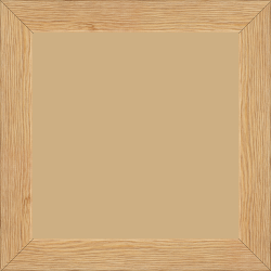 Cadre bois profil plat largeur 3cm , couleur marron clair (veines du bois apparentes , essence du bois : pin ) - 70x100
