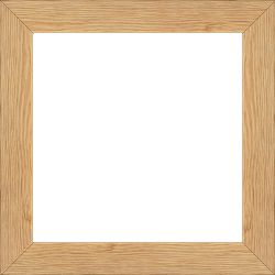Cadre bois profil plat largeur 3cm , couleur marron clair (veines du bois apparentes , essence du bois : pin ) - 40x60
