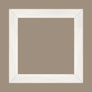 Cadre bois profil plat largeur 3cm , couleur blanc (veines du bois apparentes , essence du bois : pin ) - 15x21