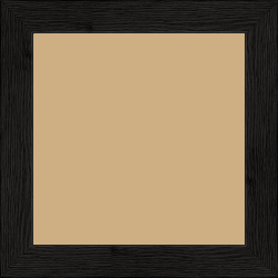 Cadre bois profil plat largeur 3cm , couleur noir (veines du bois apparentes , essence du bois : pin ) - 70x90