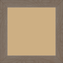 Cadre bois profil plat largeur 3cm , couleur taupe (veines du bois apparentes , essence du bois : pin )