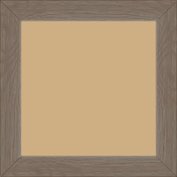 Cadre bois profil plat largeur 3cm , couleur taupe (veines du bois apparentes , essence du bois : pin ) - 25x25