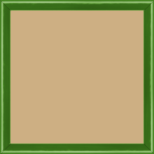 Cadre bois profil arrondi largeur 1.5cm couleur vert laqué - 29.7x42